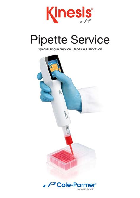 Kinesis Pipette Servicing & Calibration 